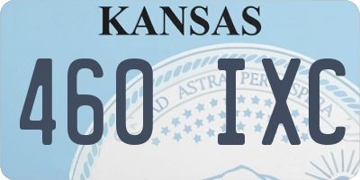 KS license plate 460IXC
