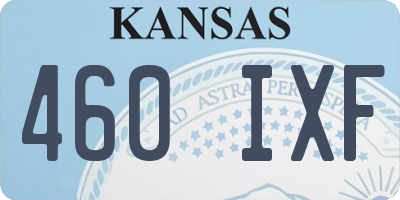 KS license plate 460IXF