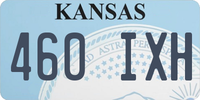 KS license plate 460IXH