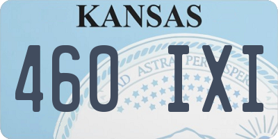 KS license plate 460IXI
