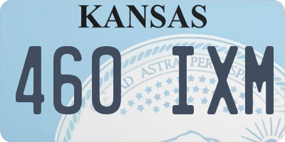 KS license plate 460IXM