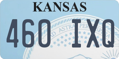 KS license plate 460IXQ