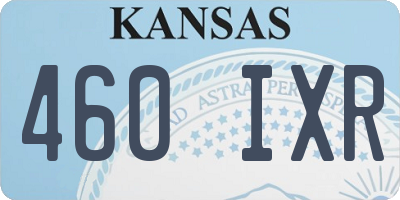 KS license plate 460IXR
