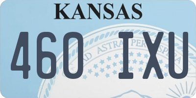 KS license plate 460IXU