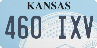KS license plate 460IXV