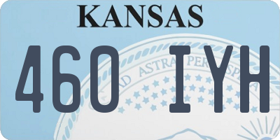 KS license plate 460IYH