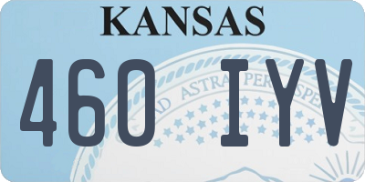 KS license plate 460IYV