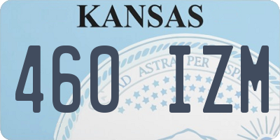 KS license plate 460IZM