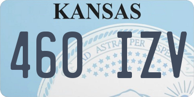 KS license plate 460IZV
