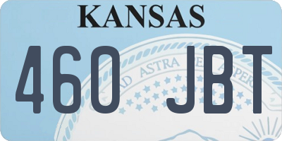 KS license plate 460JBT