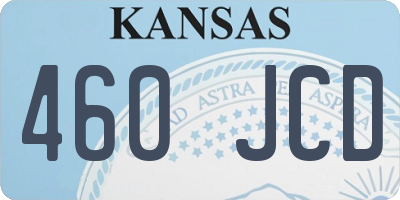 KS license plate 460JCD