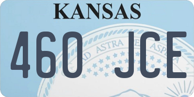KS license plate 460JCE