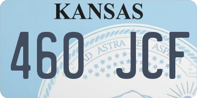 KS license plate 460JCF