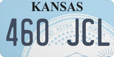 KS license plate 460JCL