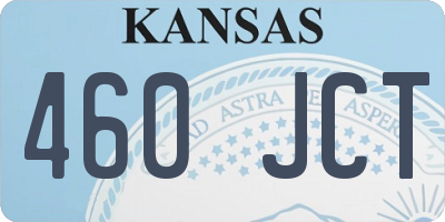 KS license plate 460JCT