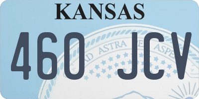 KS license plate 460JCV