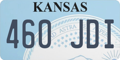 KS license plate 460JDI