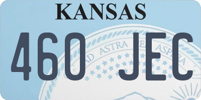 KS license plate 460JEC