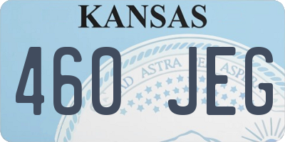 KS license plate 460JEG