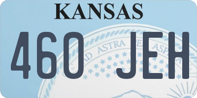 KS license plate 460JEH