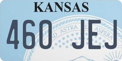 KS license plate 460JEJ