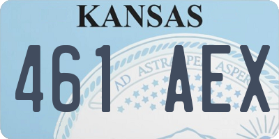 KS license plate 461AEX