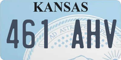 KS license plate 461AHV