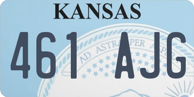 KS license plate 461AJG