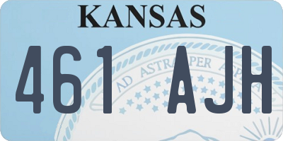 KS license plate 461AJH