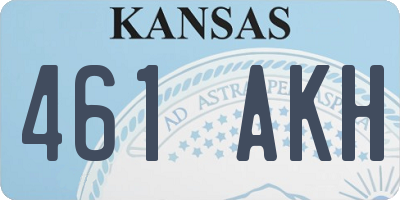 KS license plate 461AKH