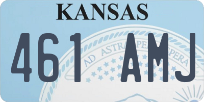 KS license plate 461AMJ