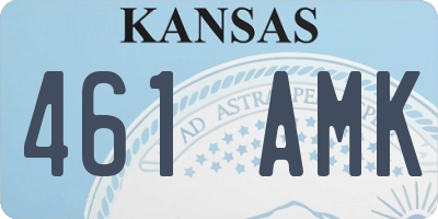 KS license plate 461AMK