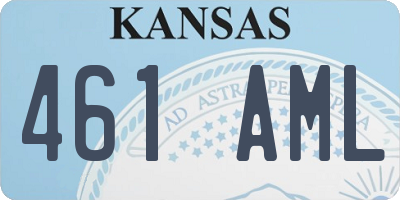 KS license plate 461AML