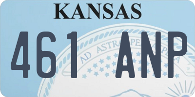 KS license plate 461ANP