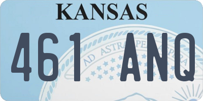 KS license plate 461ANQ