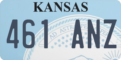 KS license plate 461ANZ