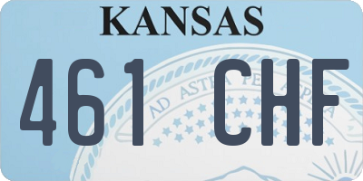 KS license plate 461CHF