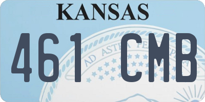 KS license plate 461CMB
