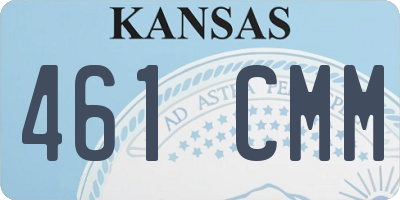 KS license plate 461CMM