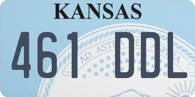 KS license plate 461DDL