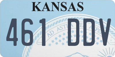 KS license plate 461DDV