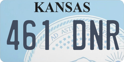 KS license plate 461DNR