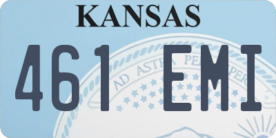 KS license plate 461EMI