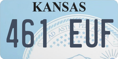 KS license plate 461EUF