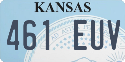 KS license plate 461EUV