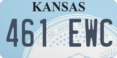 KS license plate 461EWC