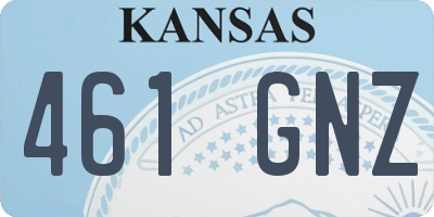 KS license plate 461GNZ