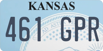 KS license plate 461GPR