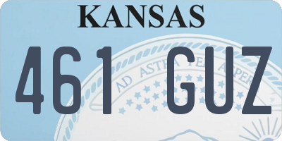 KS license plate 461GUZ