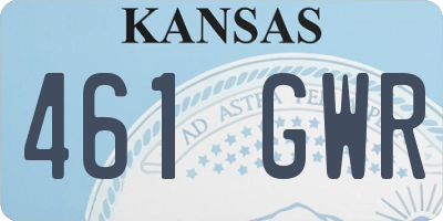 KS license plate 461GWR